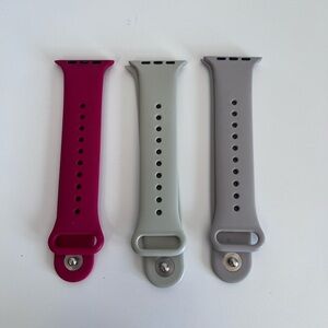 Apple Watch Band Silicone Set of 3
